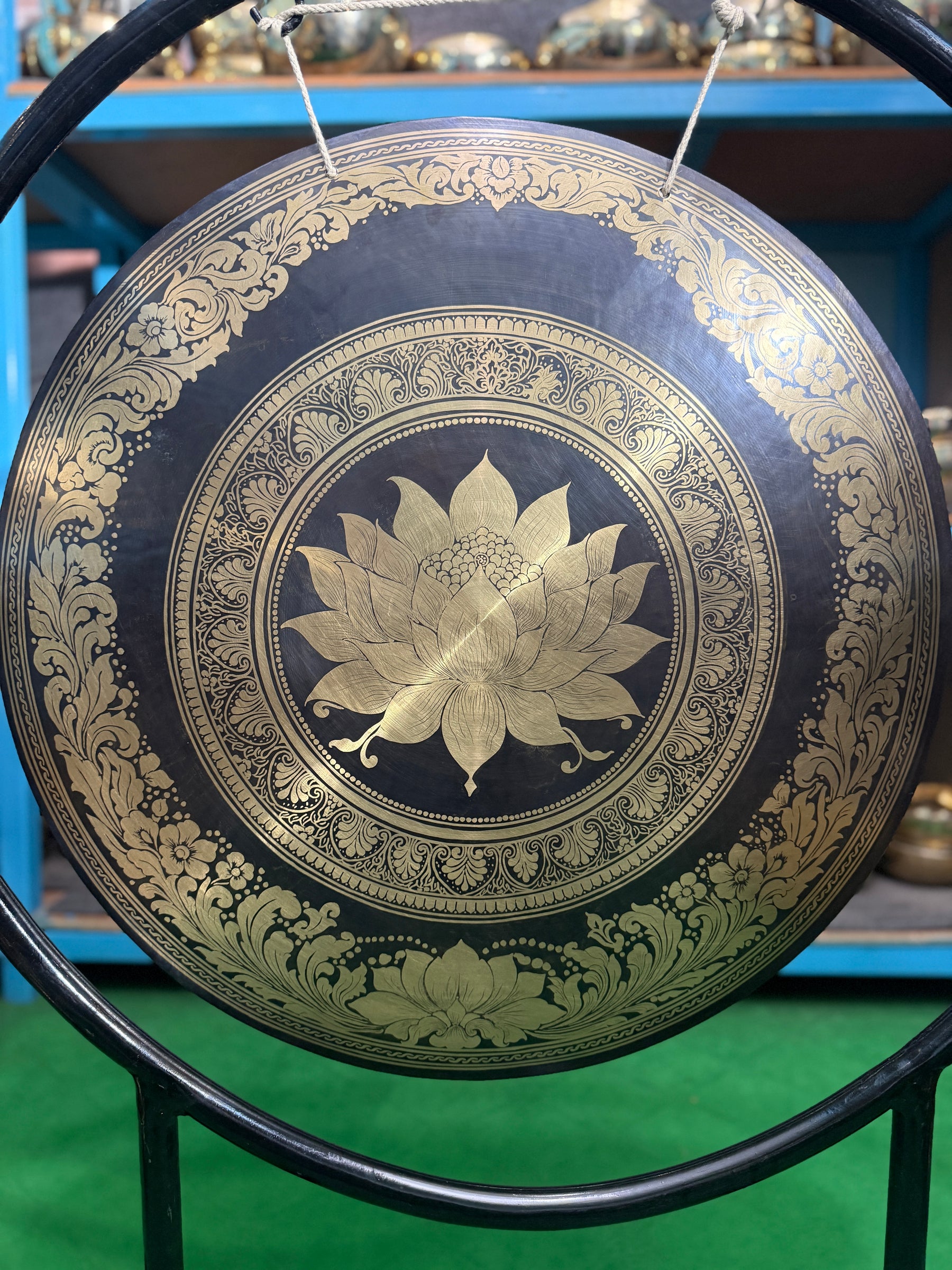 27 Inch Bronze Gong Handmade In Nepal One of One 0002