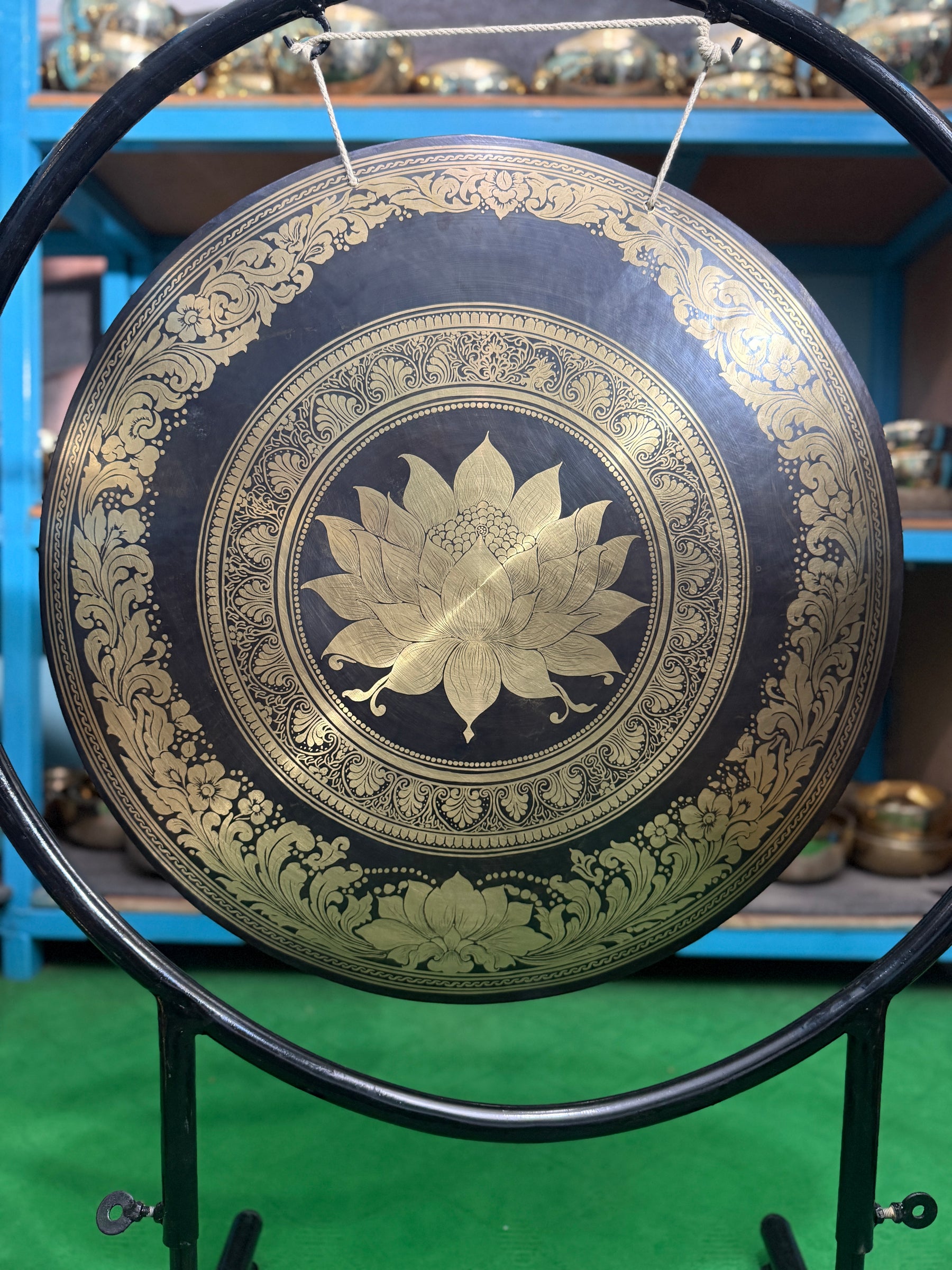 27 Inch Bronze Gong Handmade In Nepal One of One 0002