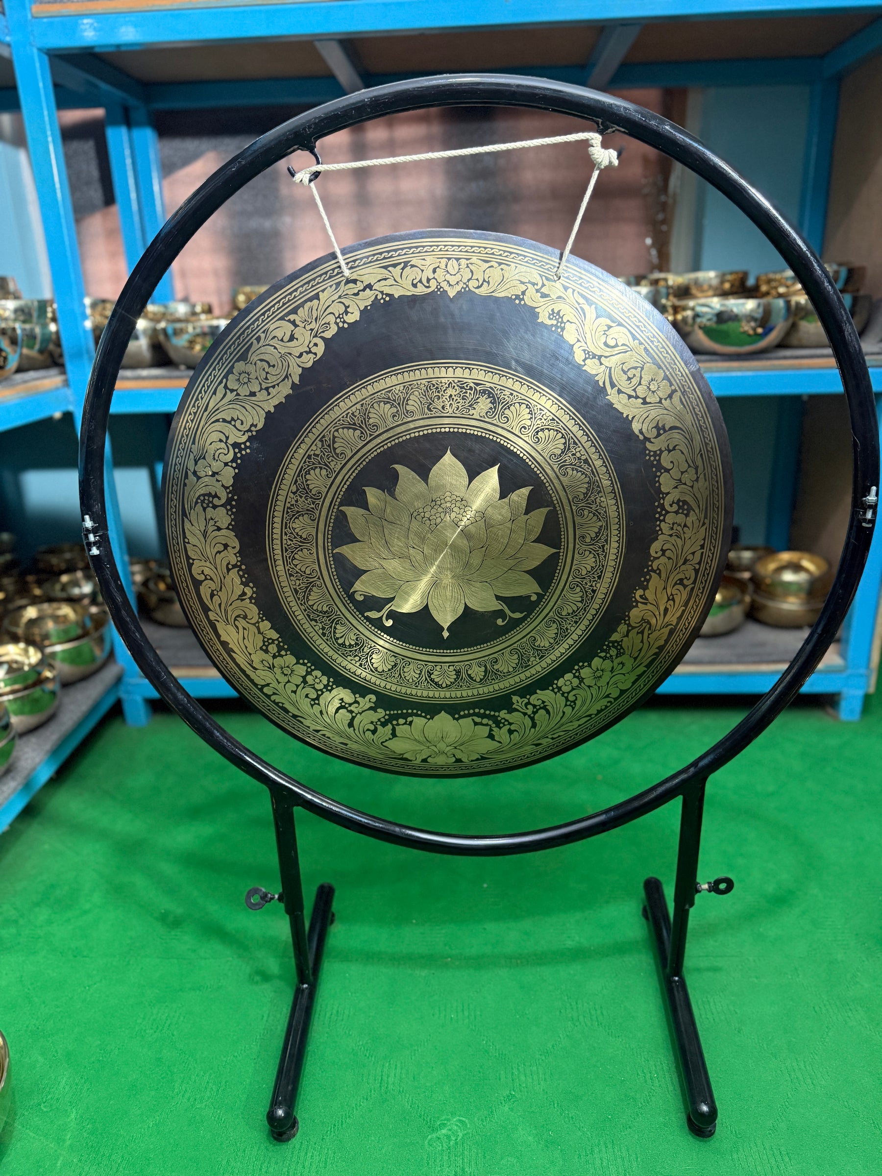 27 Inch Bronze Gong Handmade In Nepal One of One 0002