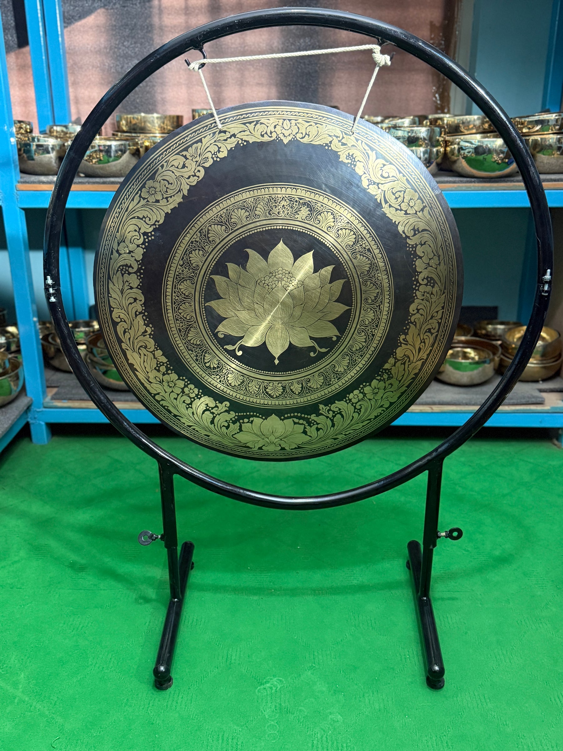 27 Inch Bronze Gong Handmade In Nepal One of One 0002