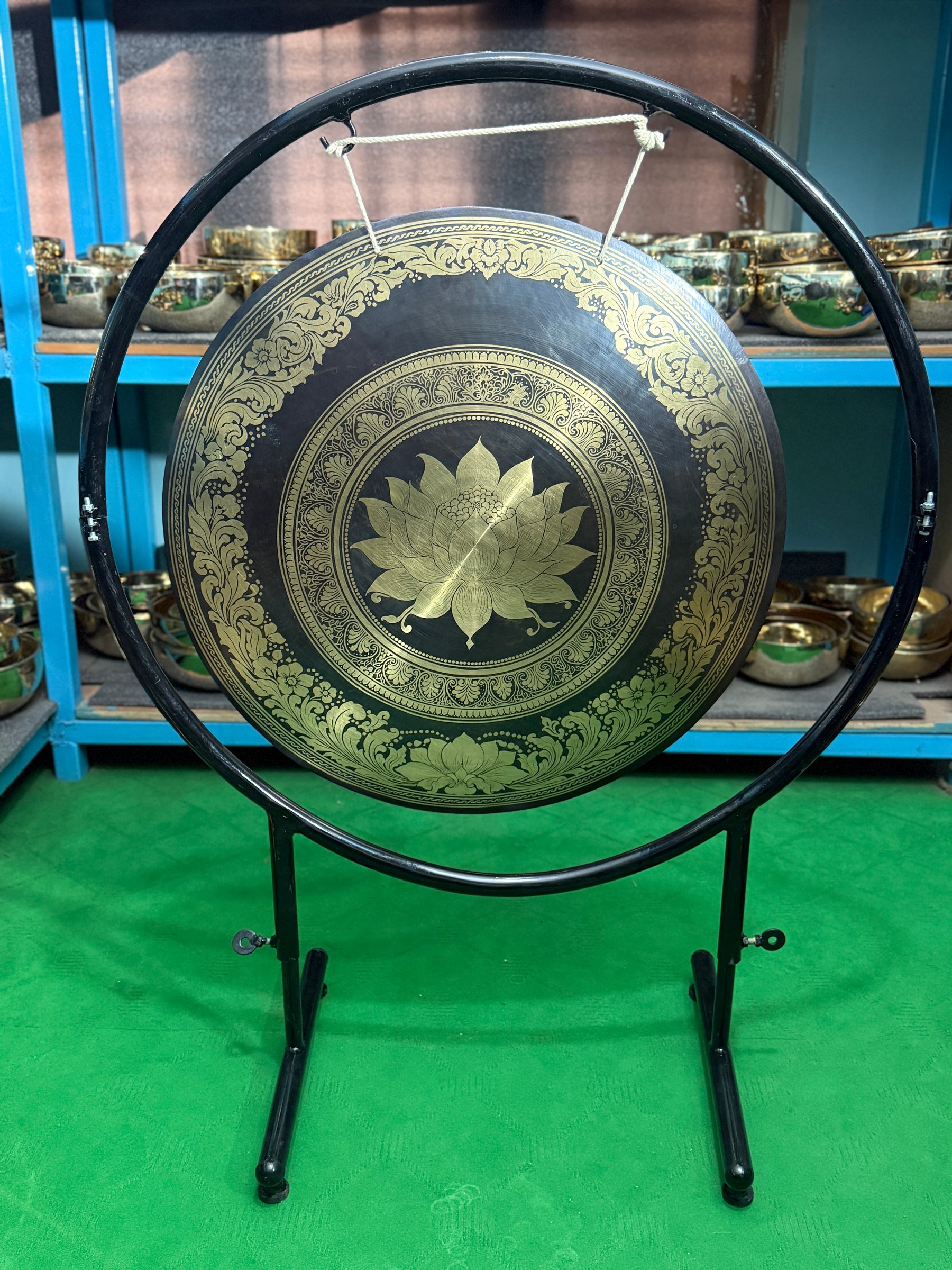 27 Inch Bronze Gong Handmade In Nepal One of One 0002