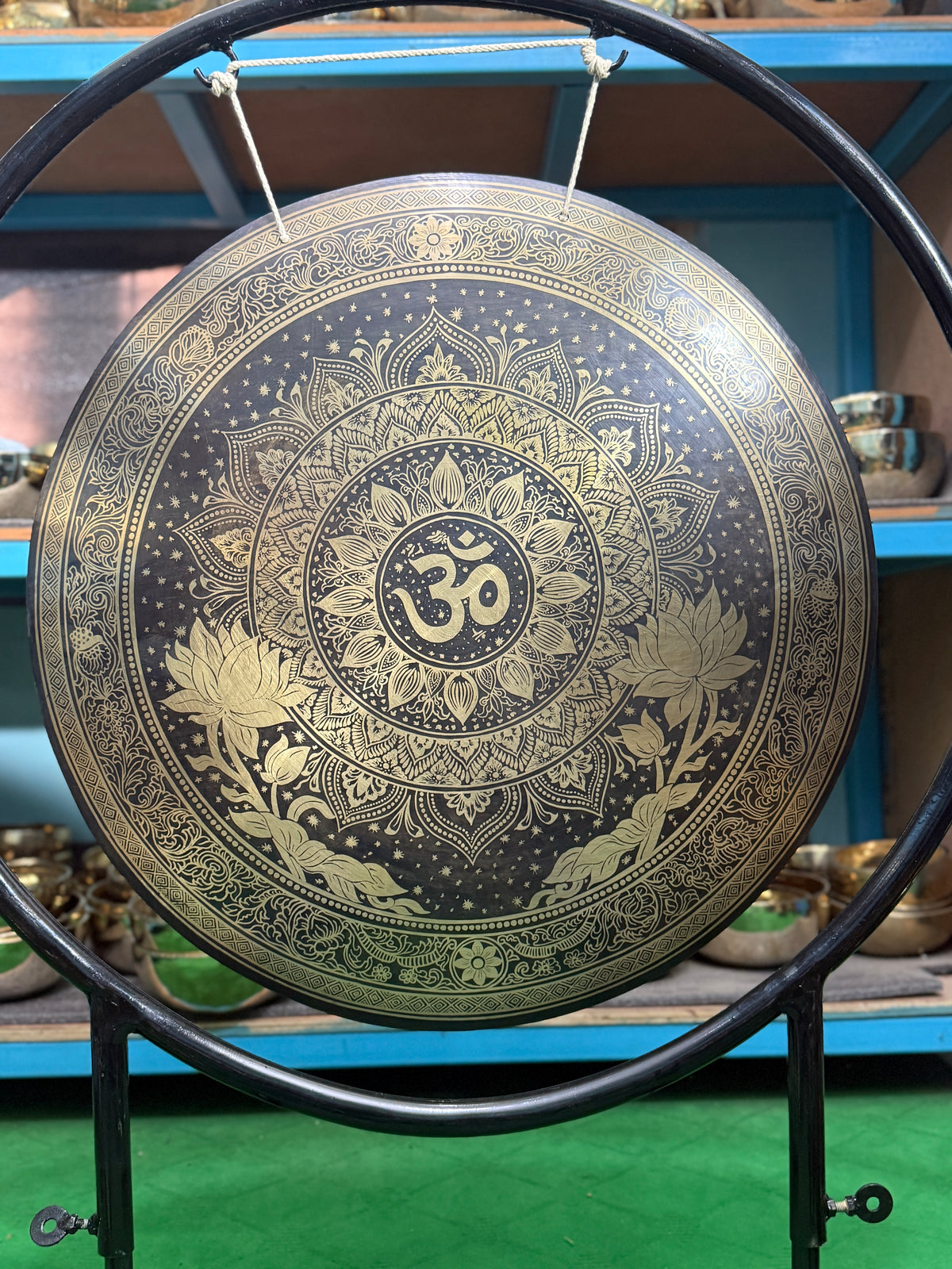 27 Inch Bronze Gong Handmade In Nepal One of One 0003
