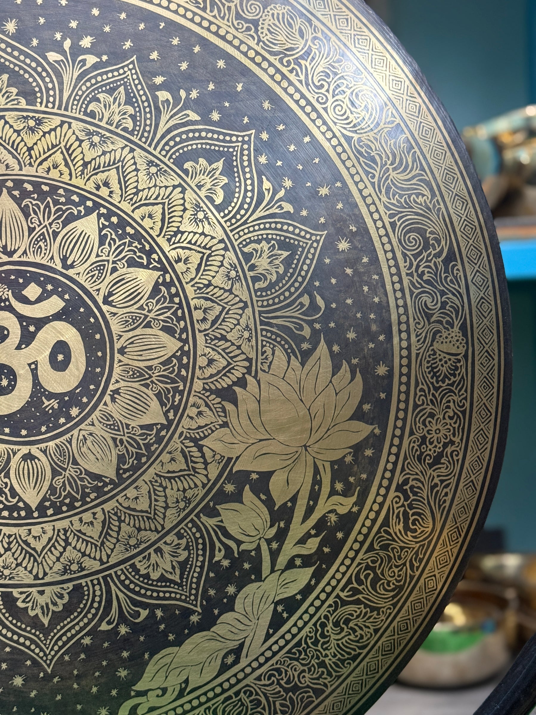 27 Inch Bronze Gong Handmade In Nepal One of One 0003