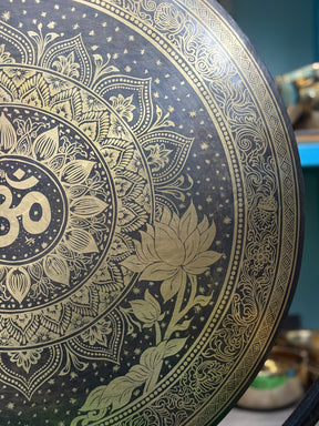 27 Inch Bronze Gong Handmade In Nepal One of One 0003