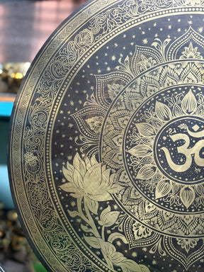 27 Inch Bronze Gong Handmade In Nepal One of One 0003