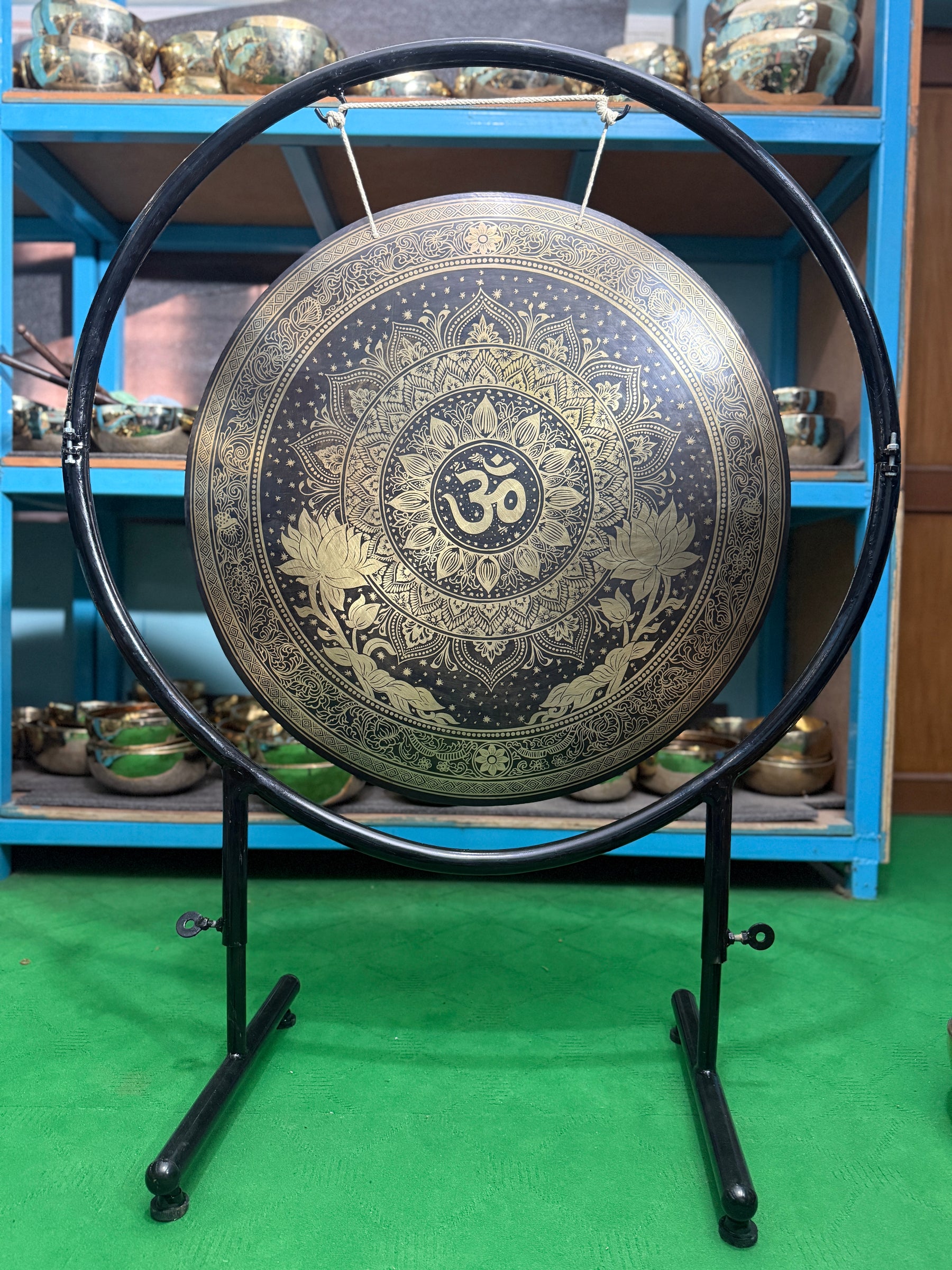 27 Inch Bronze Gong Handmade In Nepal One of One 0003