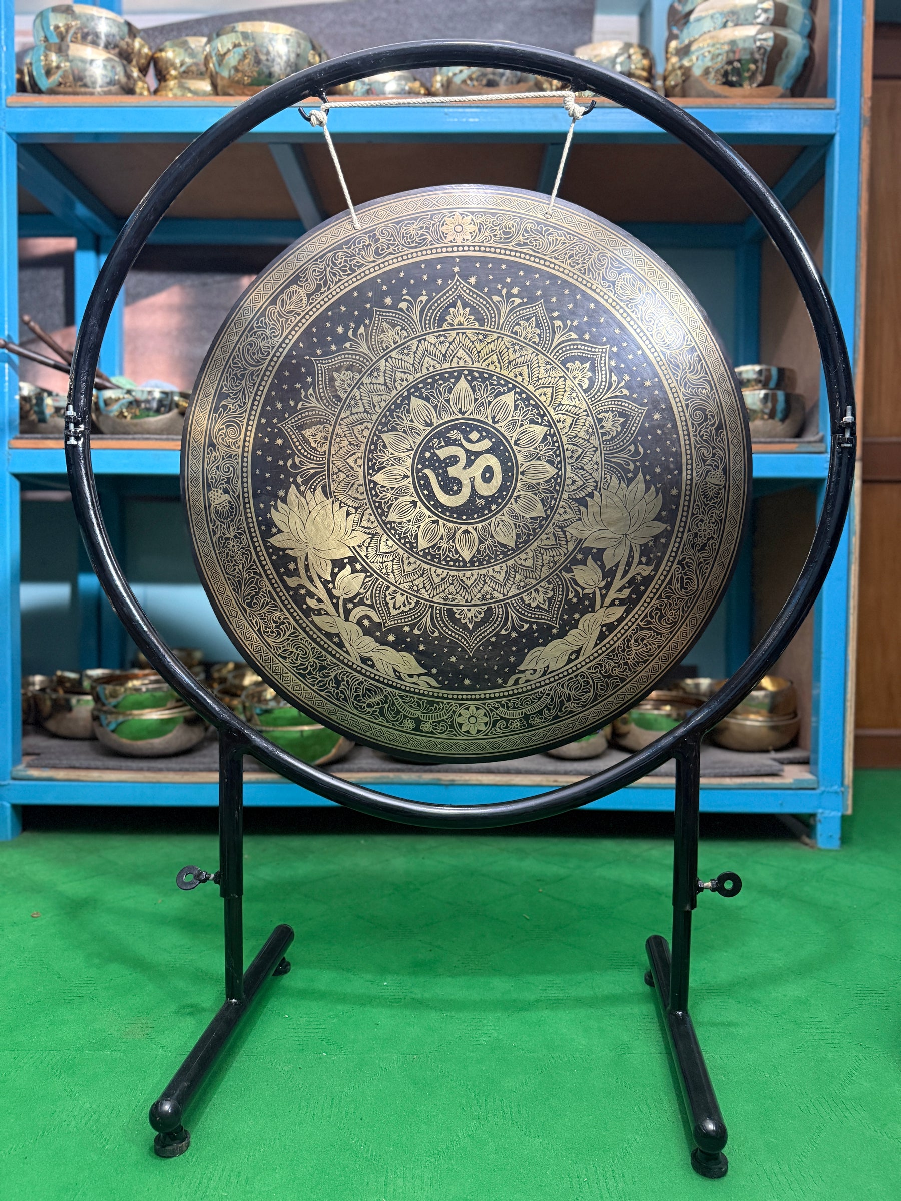 27 Inch Bronze Gong Handmade In Nepal One of One 0003