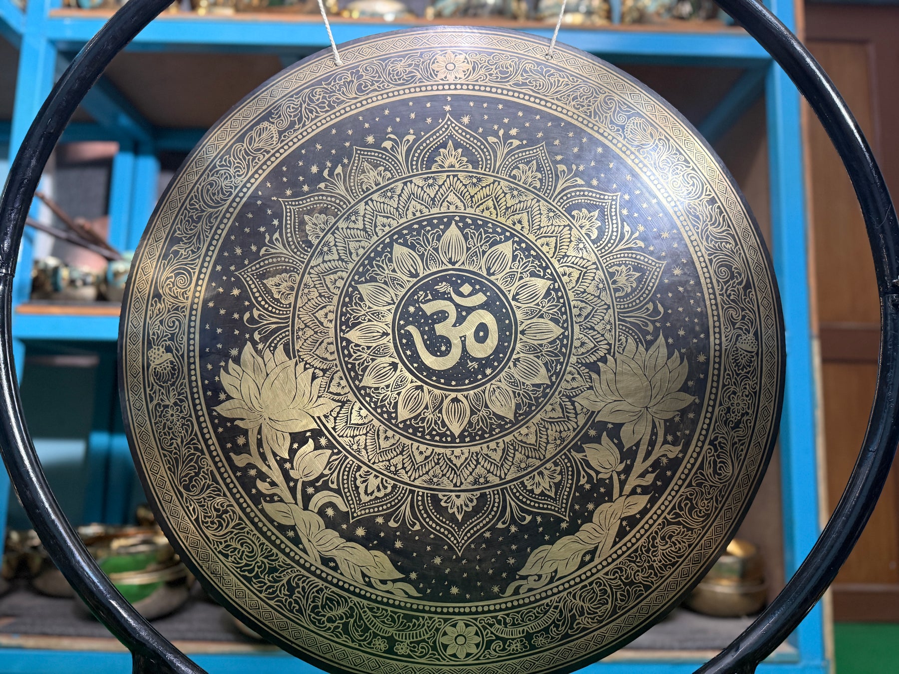 27 Inch Bronze Gong Handmade In Nepal One of One 0003