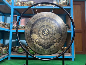 27 Inch Bronze Gong Handmade In Nepal One of One 0003