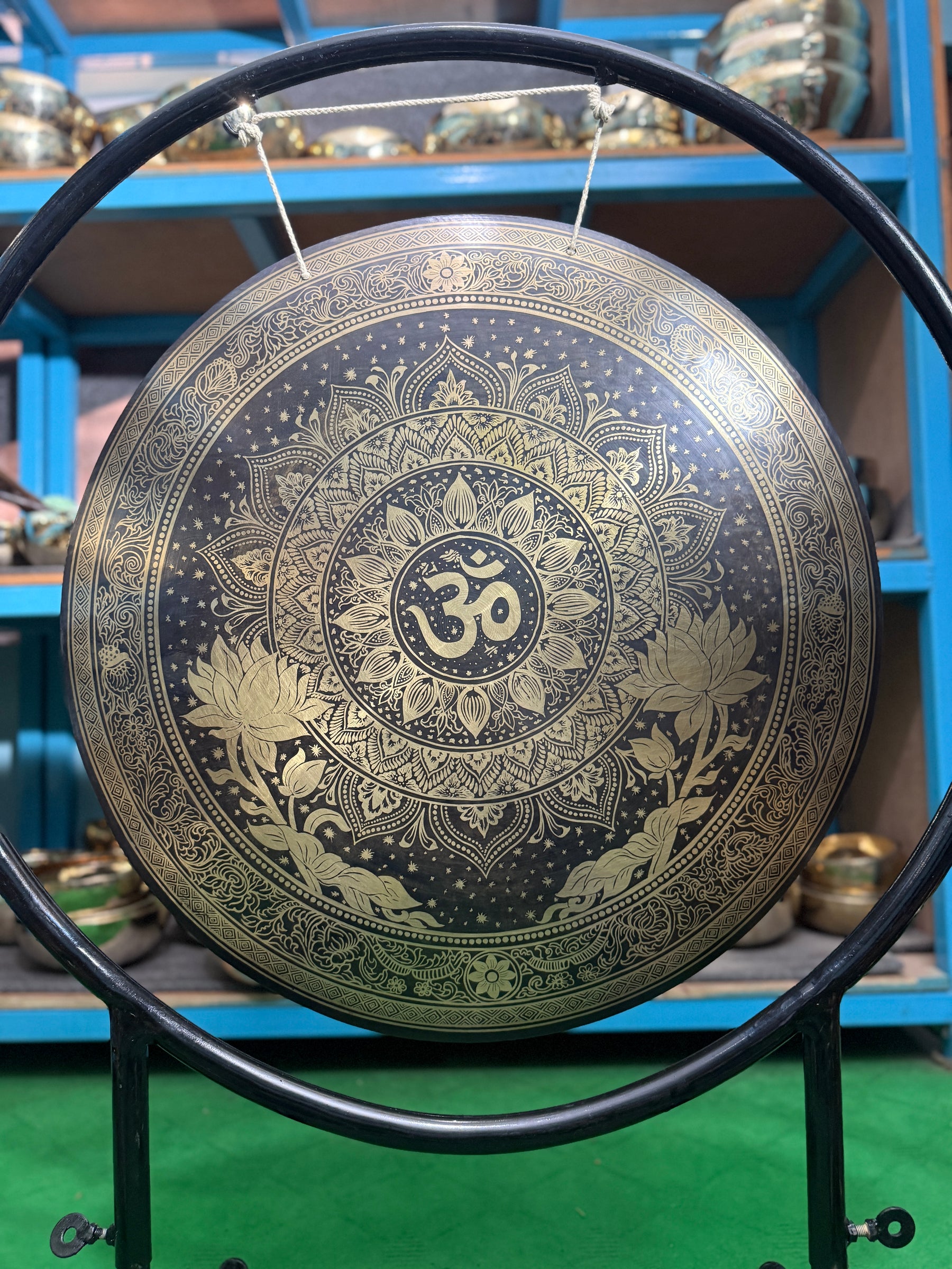 27 Inch Bronze Gong Handmade In Nepal One of One 0003