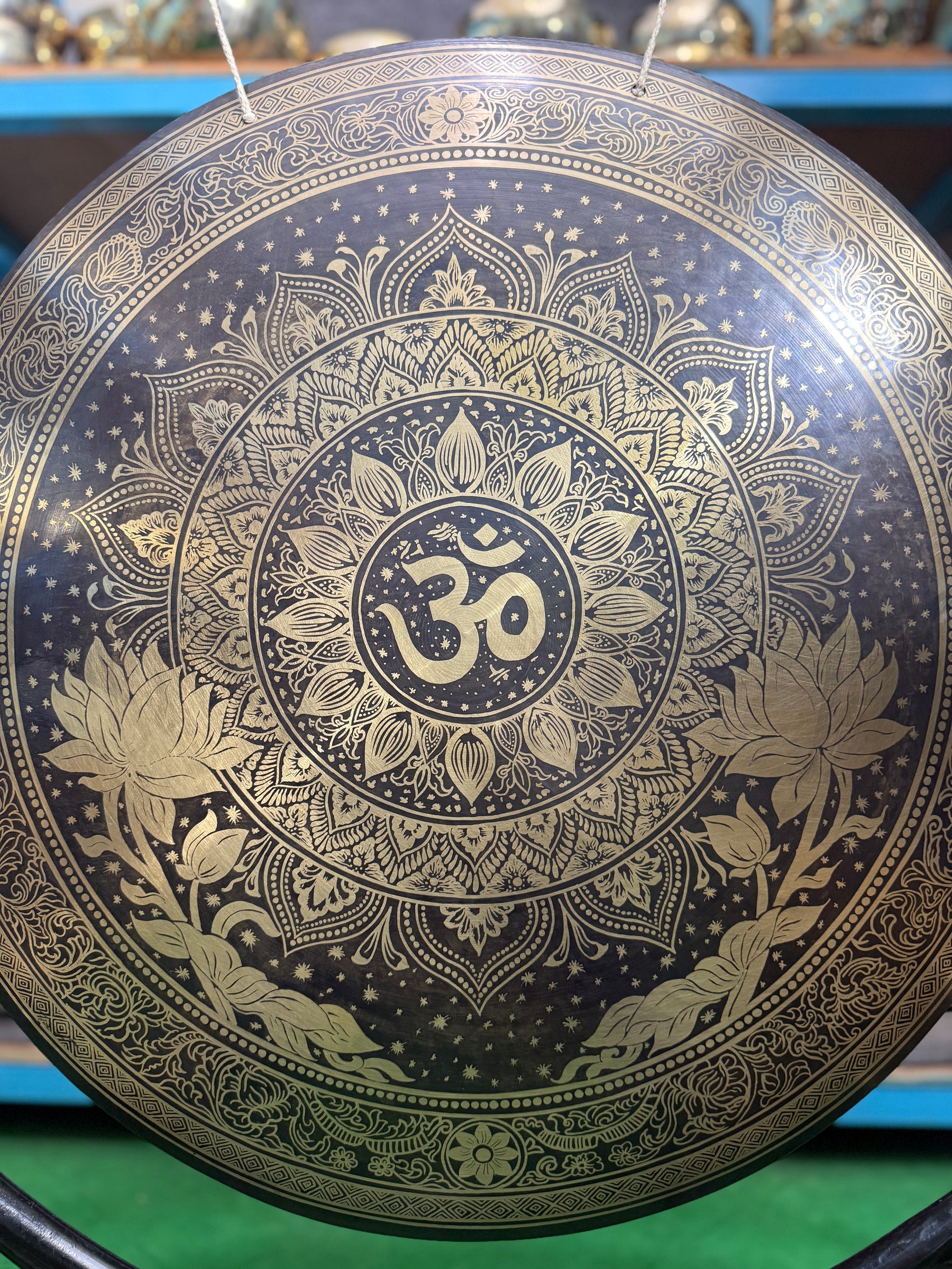 27 Inch Bronze Gong Handmade In Nepal One of One 0003
