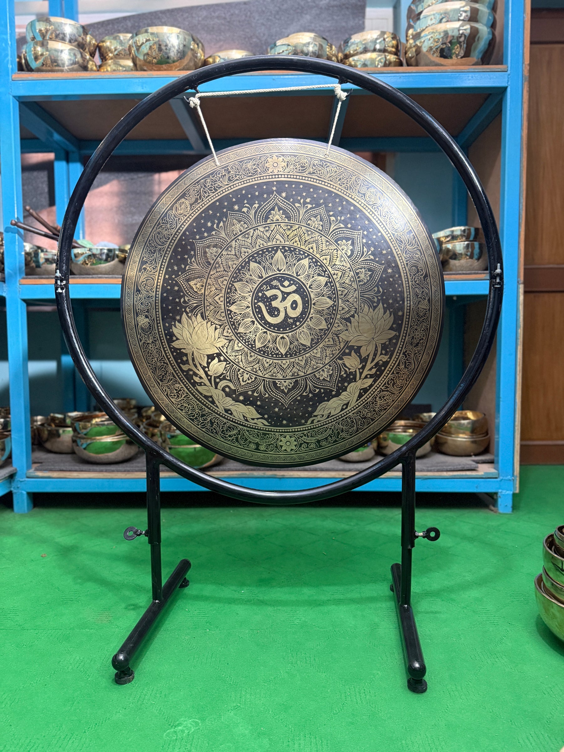 27 Inch Bronze Gong Handmade In Nepal One of One 0003