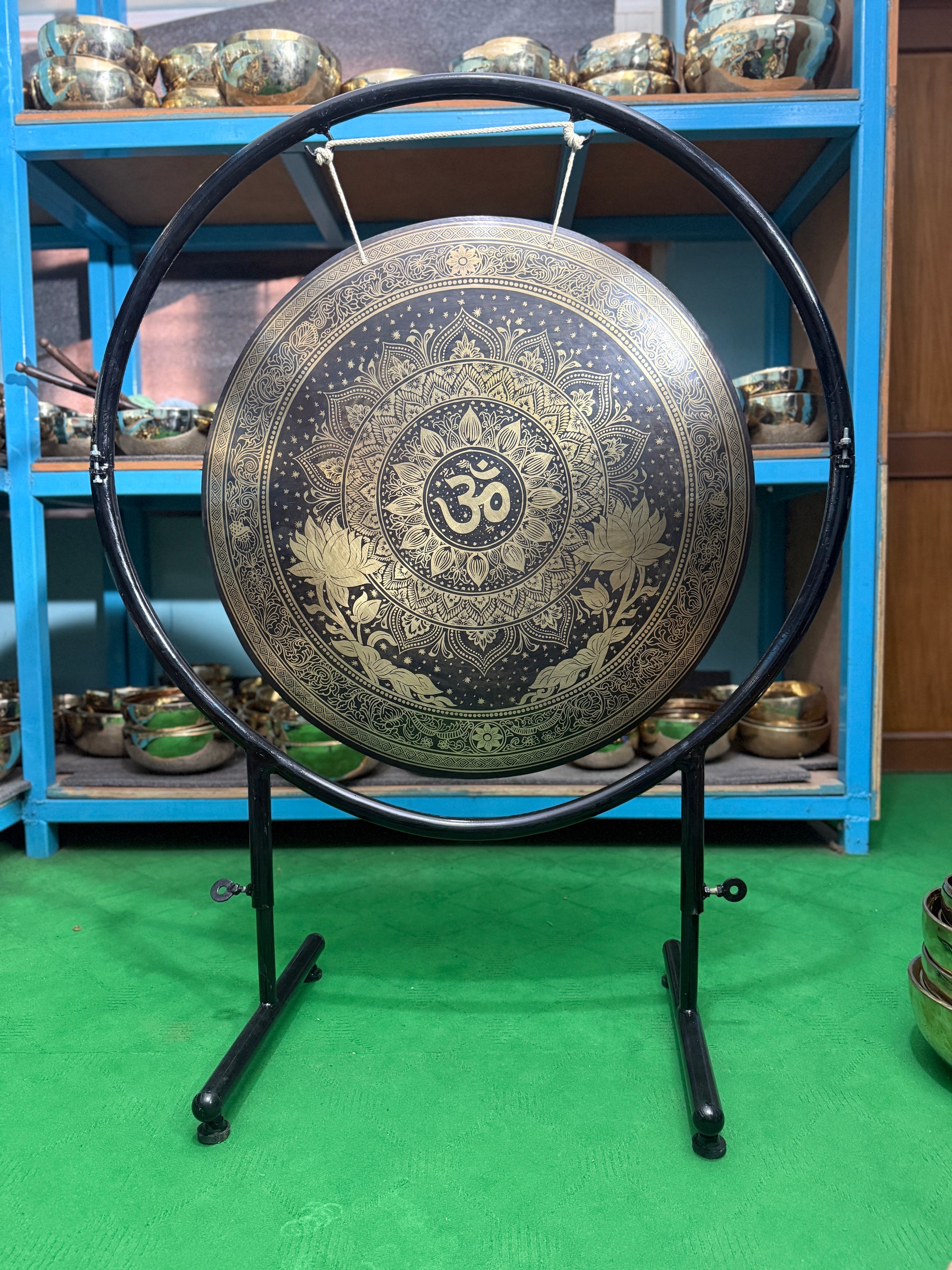 27 Inch Bronze Gong Handmade In Nepal One of One 0003