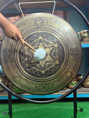 27 Inch Bronze Gong Handmade In Nepal One of One 0004