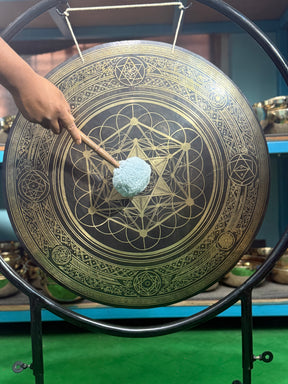 27 Inch Bronze Gong Handmade In Nepal One of One 0004