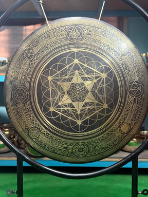 27 Inch Bronze Gong Handmade In Nepal One of One 0004
