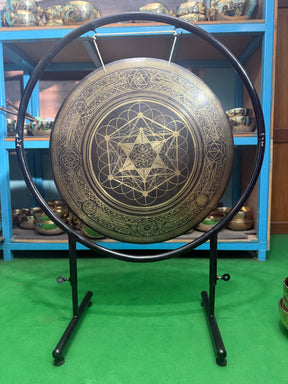 27 Inch Bronze Gong Handmade In Nepal One of One 0004