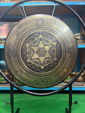 27 Inch Bronze Gong Handmade In Nepal One of One 0004