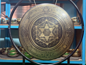 27 Inch Bronze Gong Handmade In Nepal One of One 0004