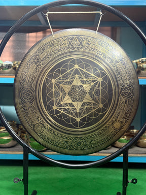 27 Inch Bronze Gong Handmade In Nepal One of One 0004