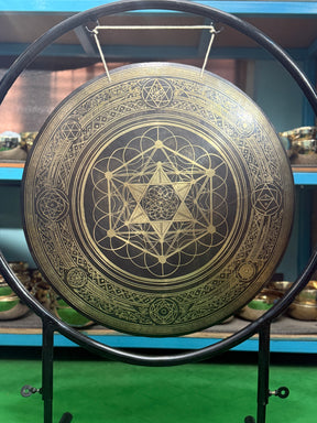 27 Inch Bronze Gong Handmade In Nepal One of One 0004