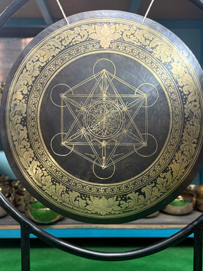 27 Inch Bronze Gong Handmade In Nepal One of One 0005