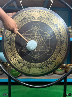 27 Inch Bronze Gong Handmade In Nepal One of One 0005