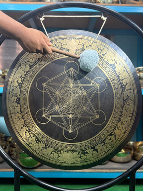 27 Inch Bronze Gong Handmade In Nepal One of One 0005