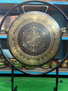 27 Inch Bronze Gong Handmade In Nepal One of One 0005