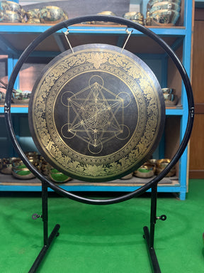 27 Inch Bronze Gong Handmade In Nepal One of One 0005