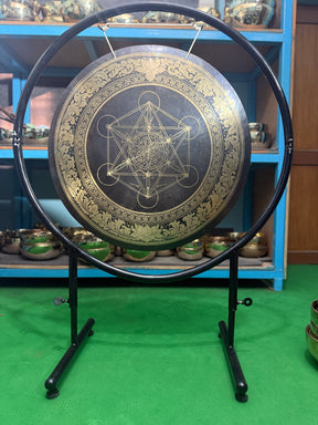 27 Inch Bronze Gong Handmade In Nepal One of One 0005