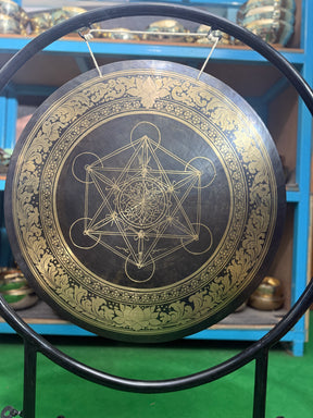 27 Inch Bronze Gong Handmade In Nepal One of One 0005