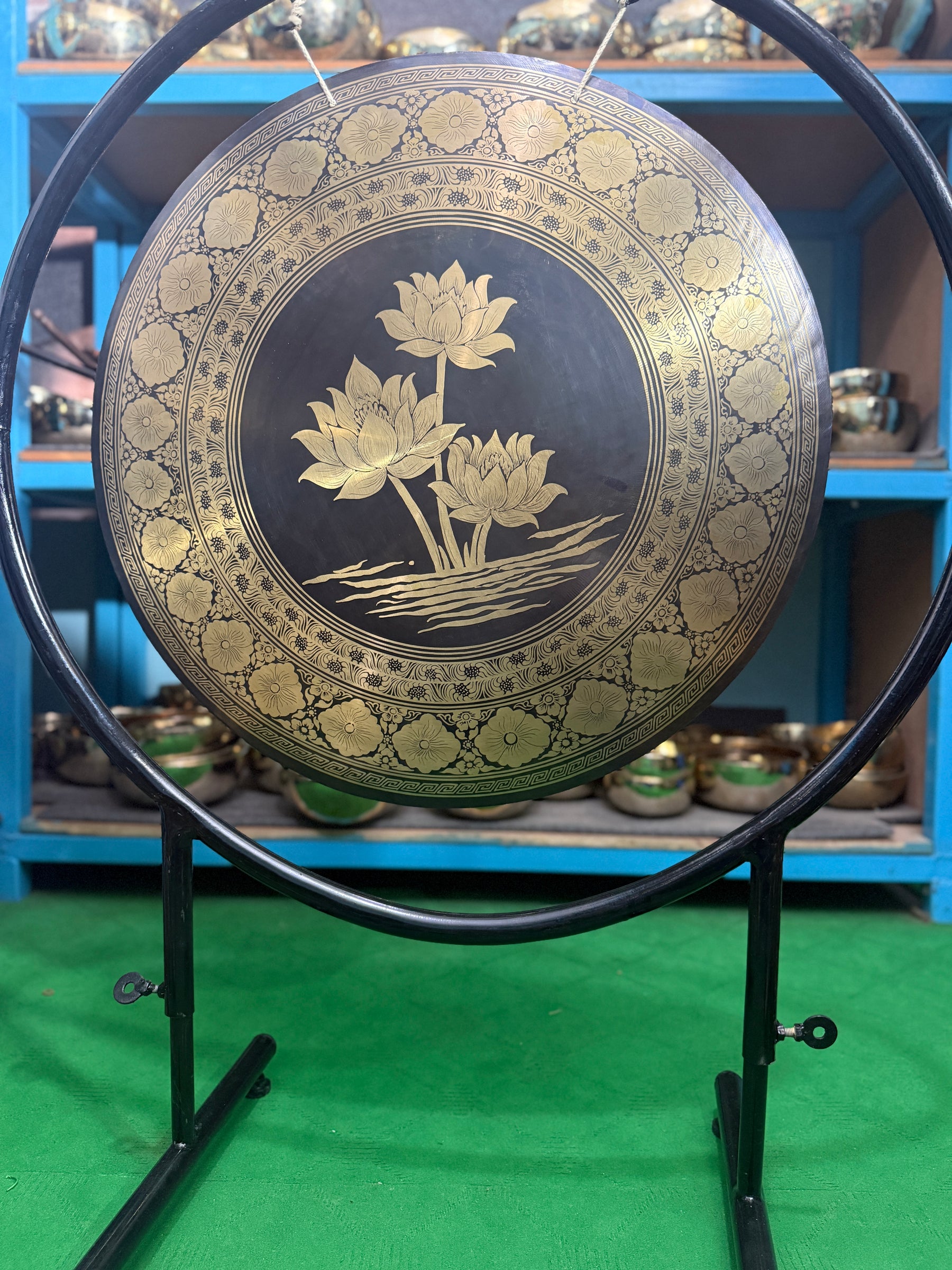 27 Inch Bronze Gong Handmade In Nepal One of One 0006
