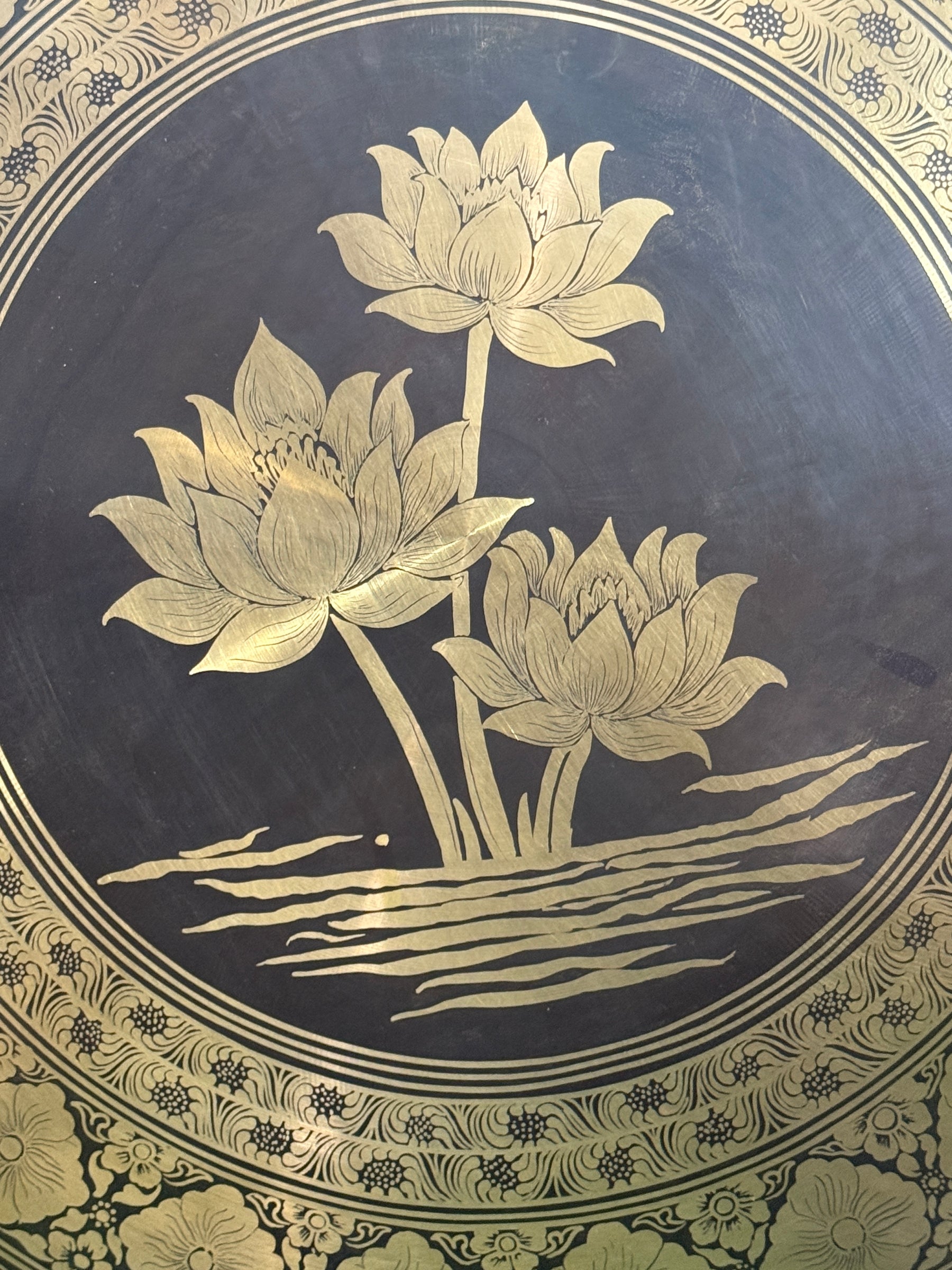 27 Inch Bronze Gong Handmade In Nepal One of One 0006