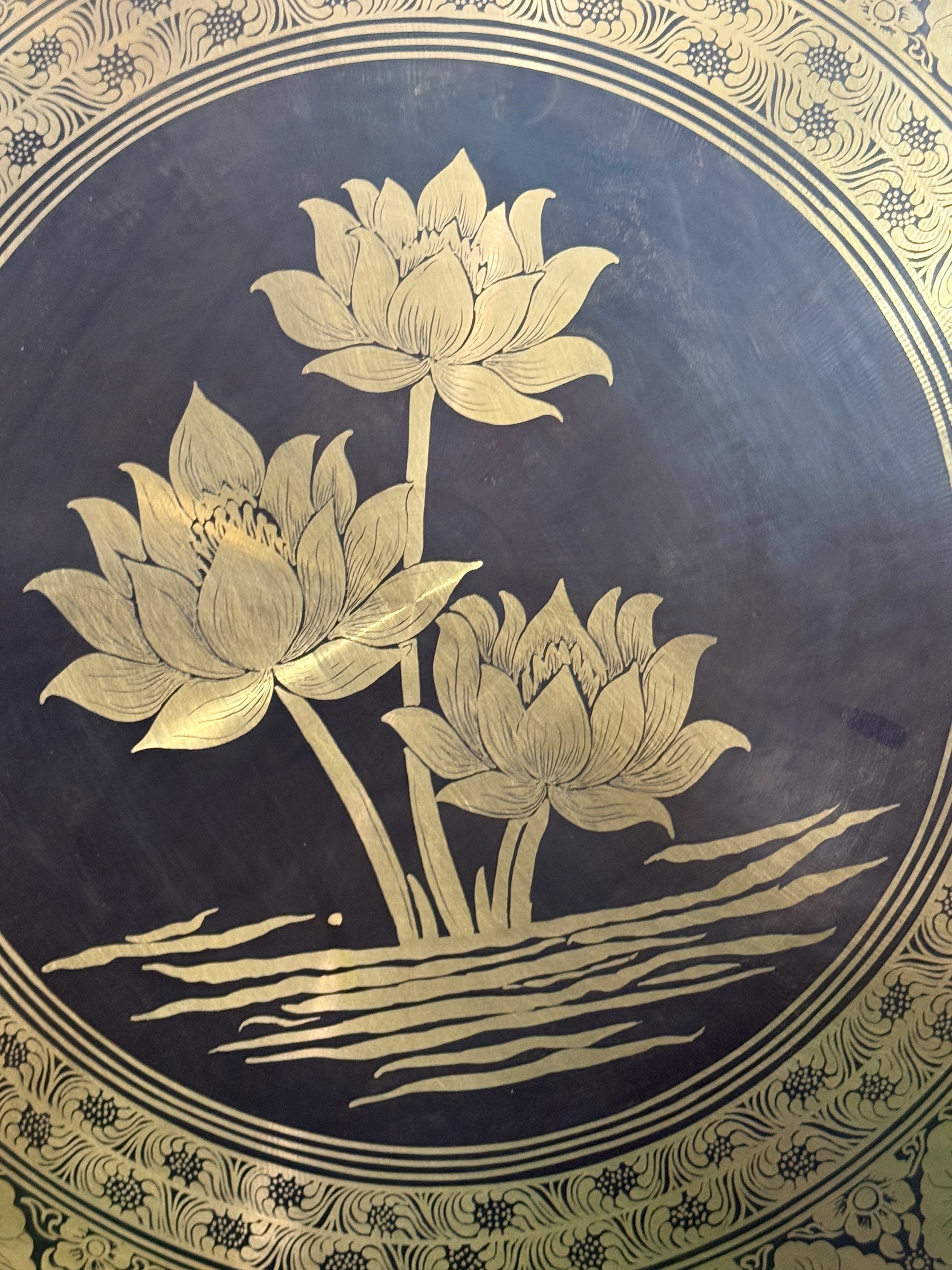 27 Inch Bronze Gong Handmade In Nepal One of One 0006