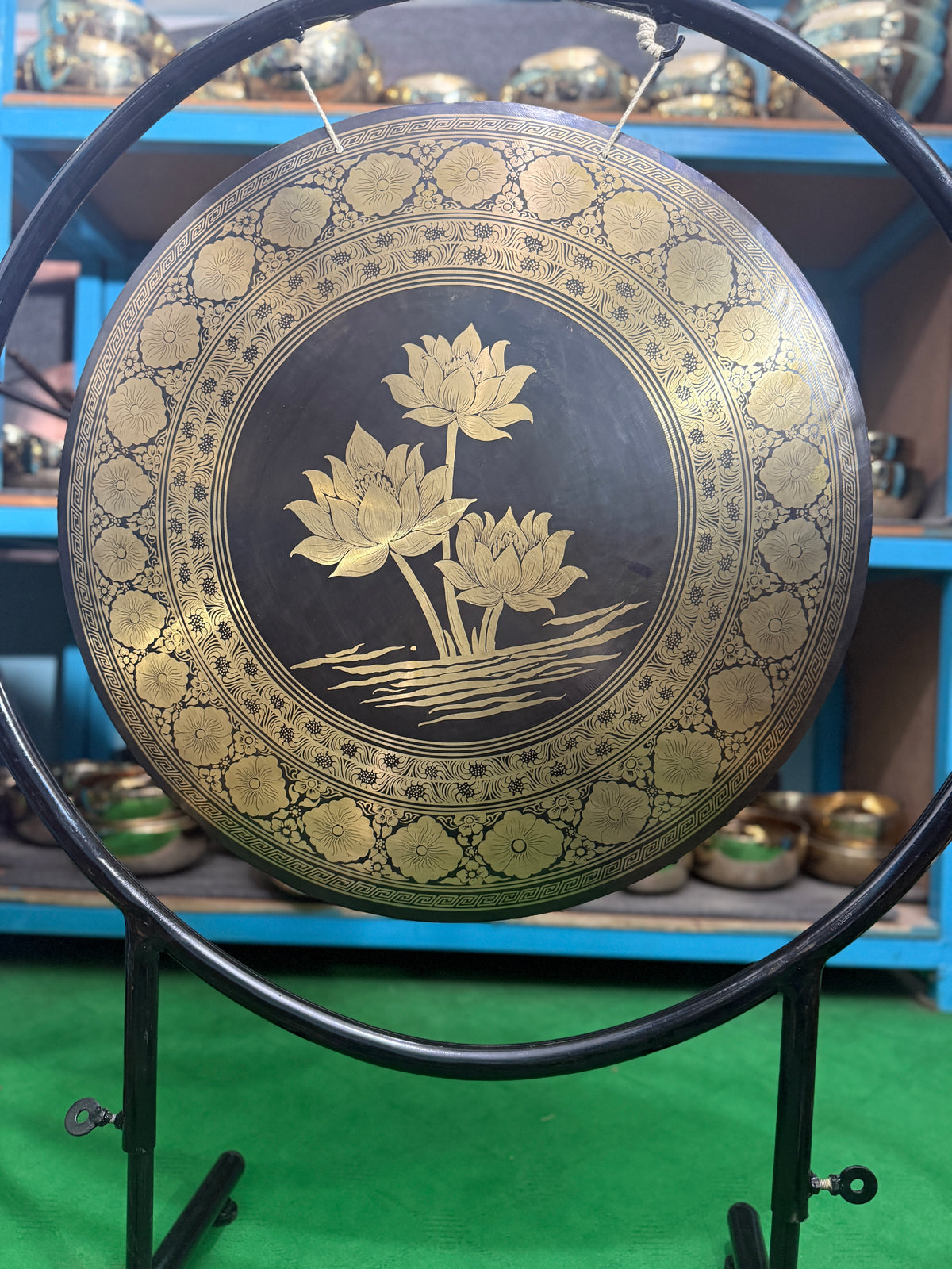 27 Inch Bronze Gong Handmade In Nepal One of One 0006