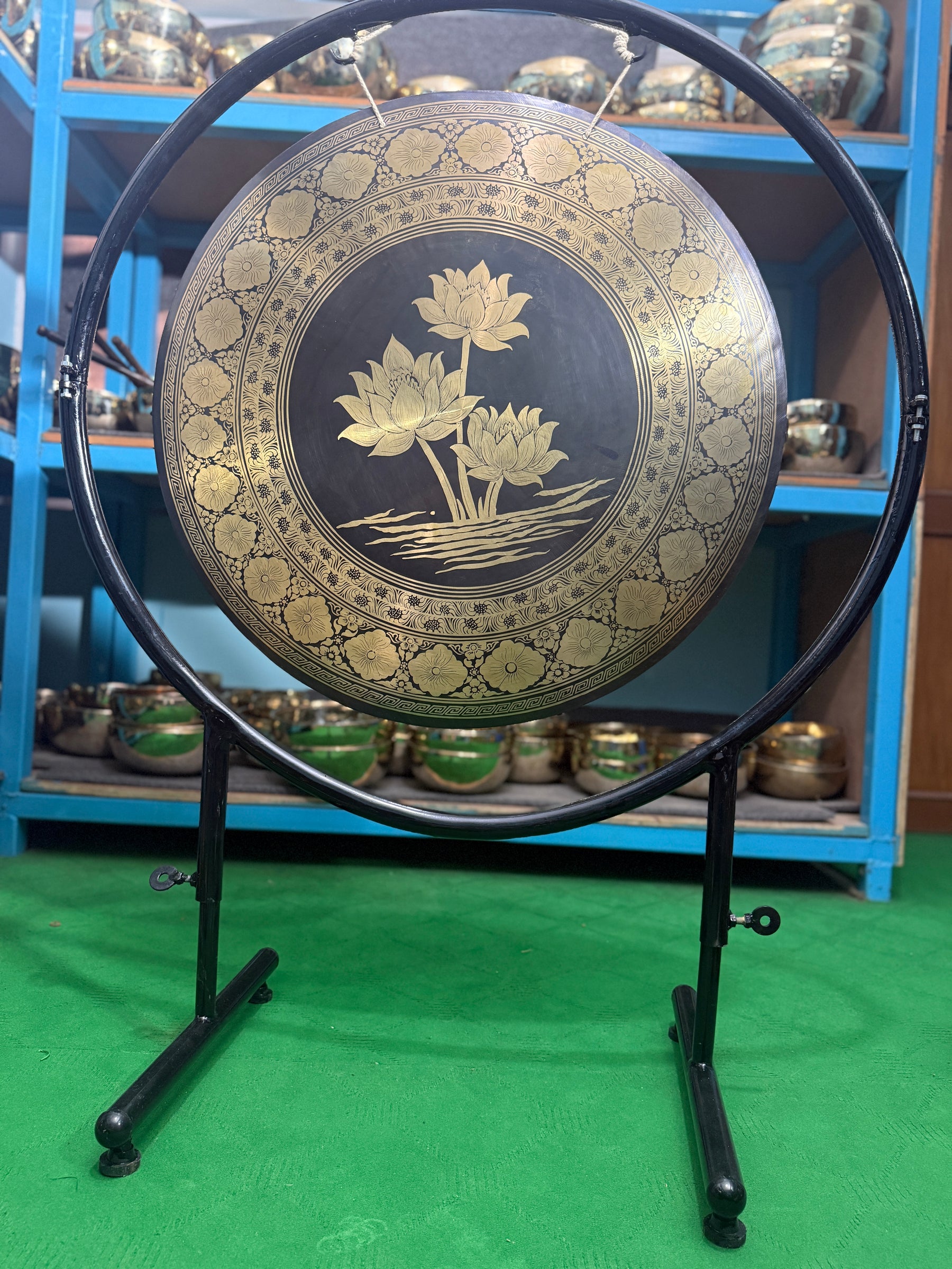 27 Inch Bronze Gong Handmade In Nepal One of One 0006