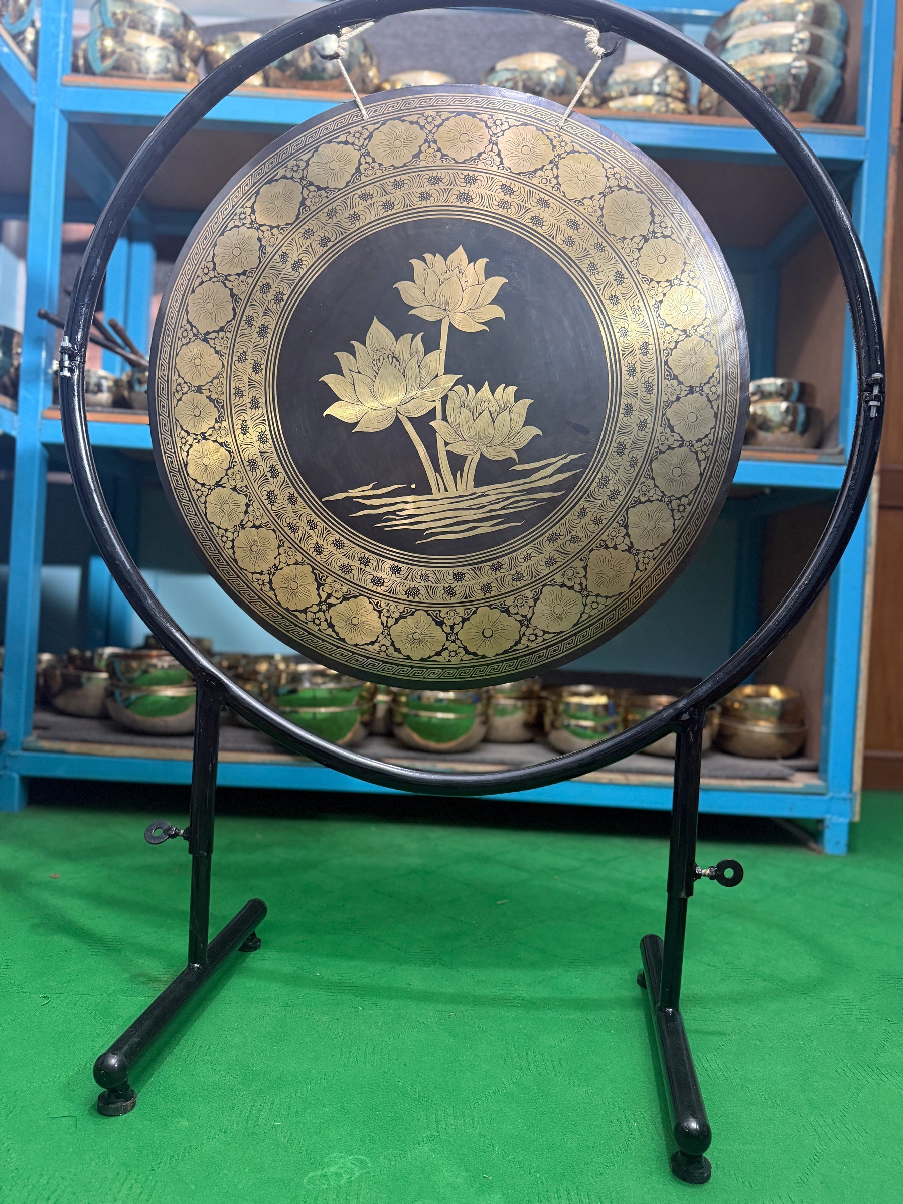 27 Inch Bronze Gong Handmade In Nepal One of One 0006