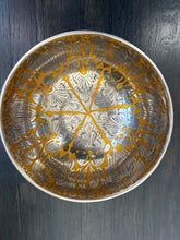 7.5 Inch Silver and Gold Bowl: Limited Run Handmade Bronze Singing Bowl