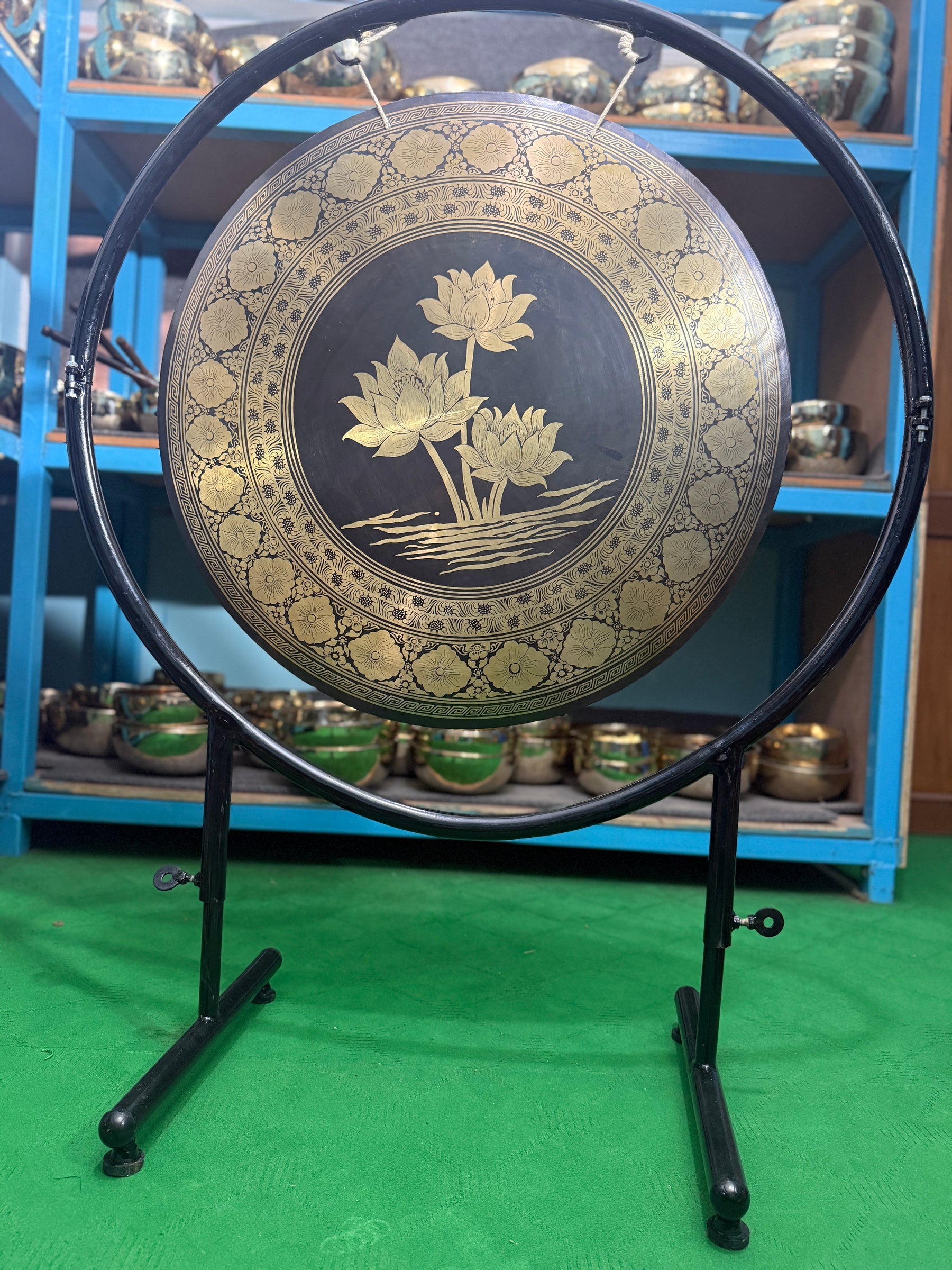 27 Inch Bronze Gong Handmade In Nepal One of One 0006