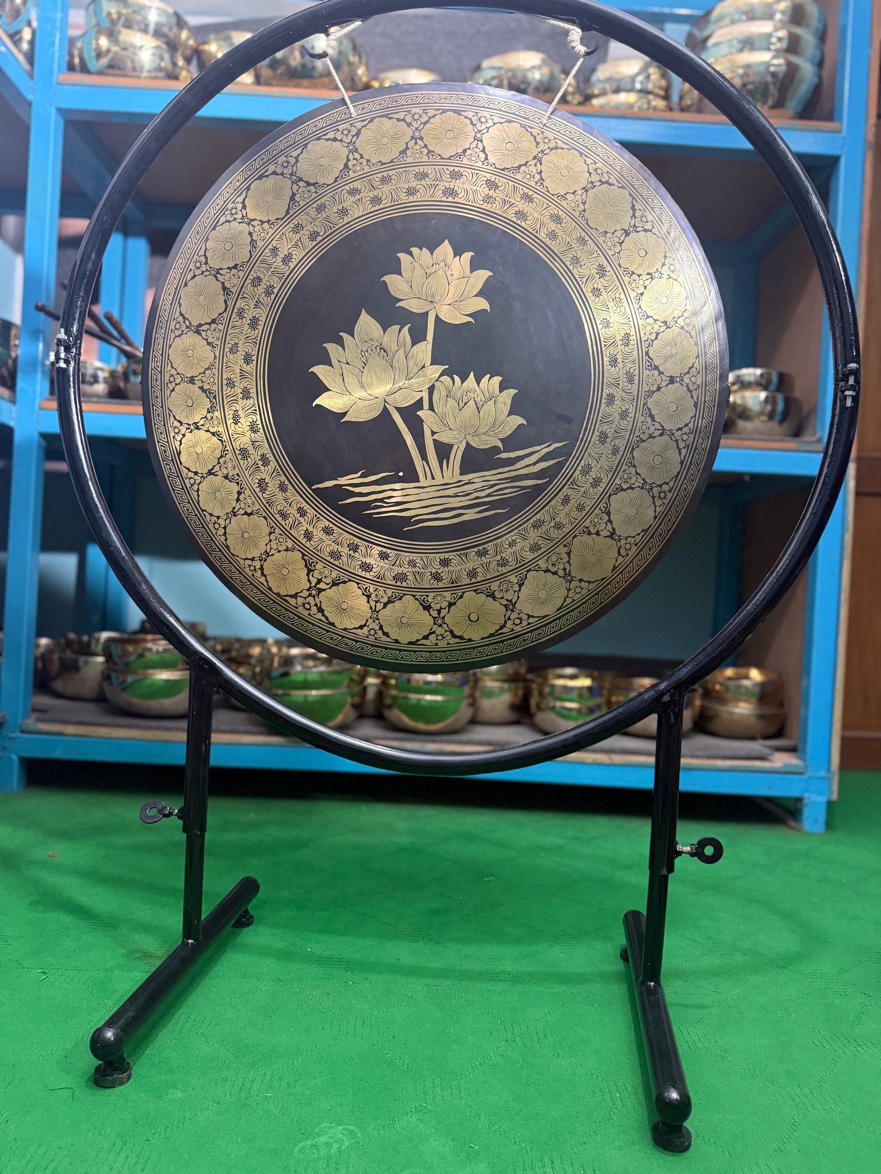 27 Inch Bronze Gong Handmade In Nepal One of One 0006