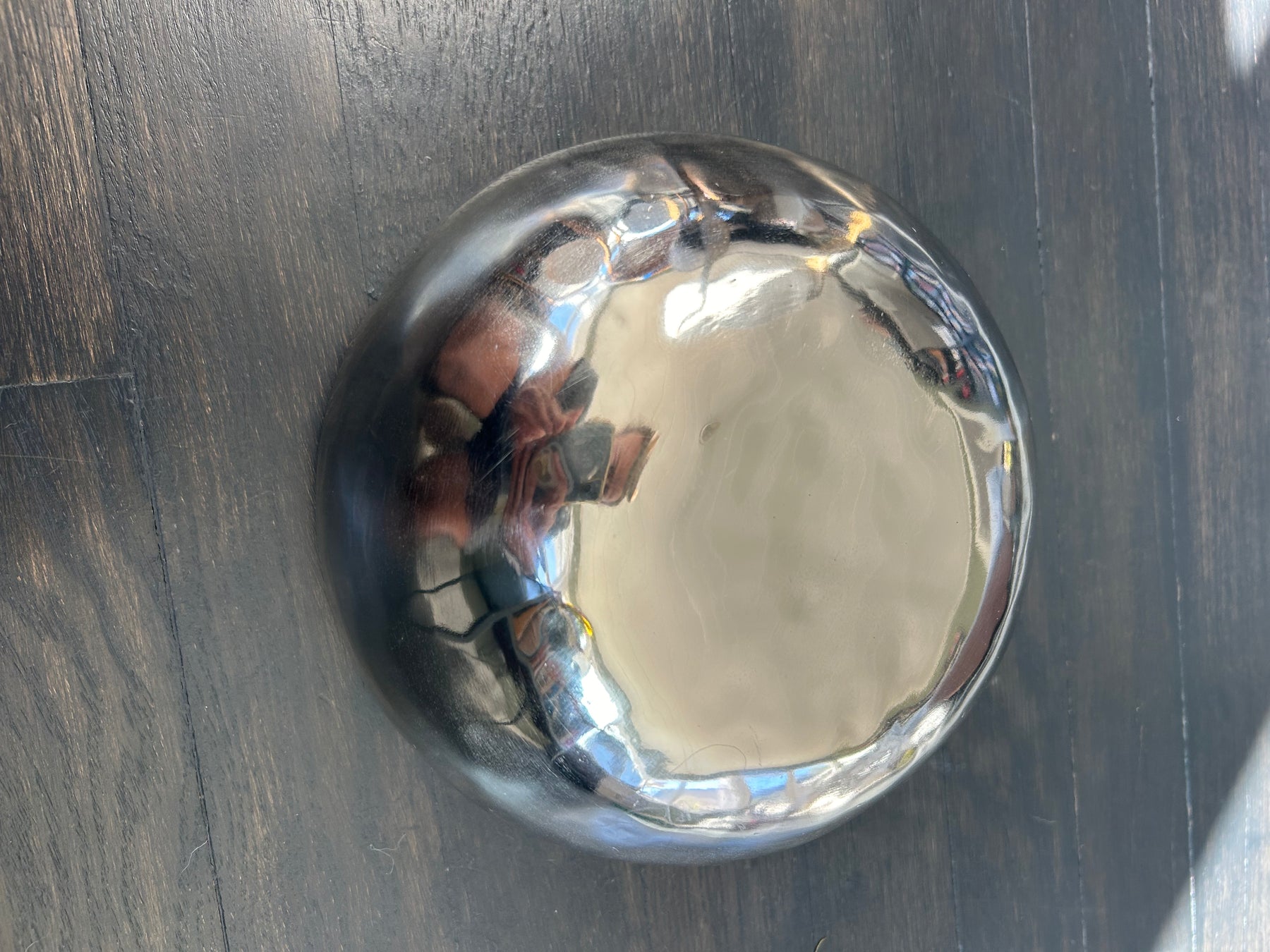 7.5 Inch Silver and Gold Bowl: Limited Run Handmade Bronze Singing Bowl