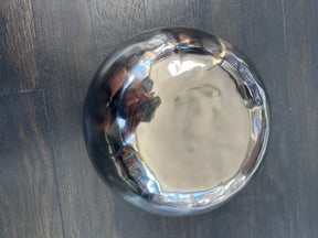 7.5 Inch Silver and Gold Bowl: Limited Run Handmade Bronze Singing Bowl