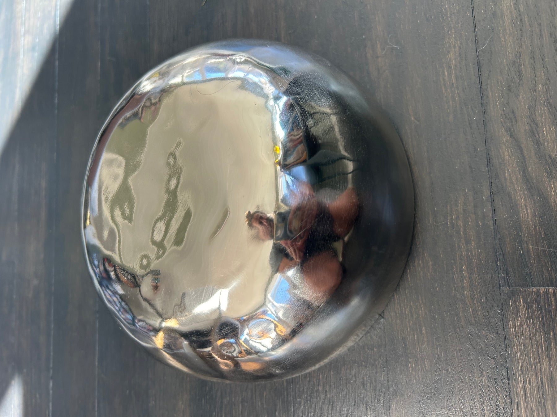 7.5 Inch Silver and Gold Bowl: Limited Run Handmade Bronze Singing Bowl