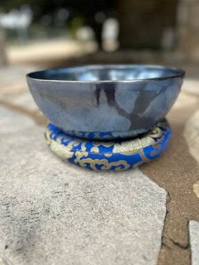 Blue Moon Bowl: Large Handmade Bronze Singing Bowl From Nepal