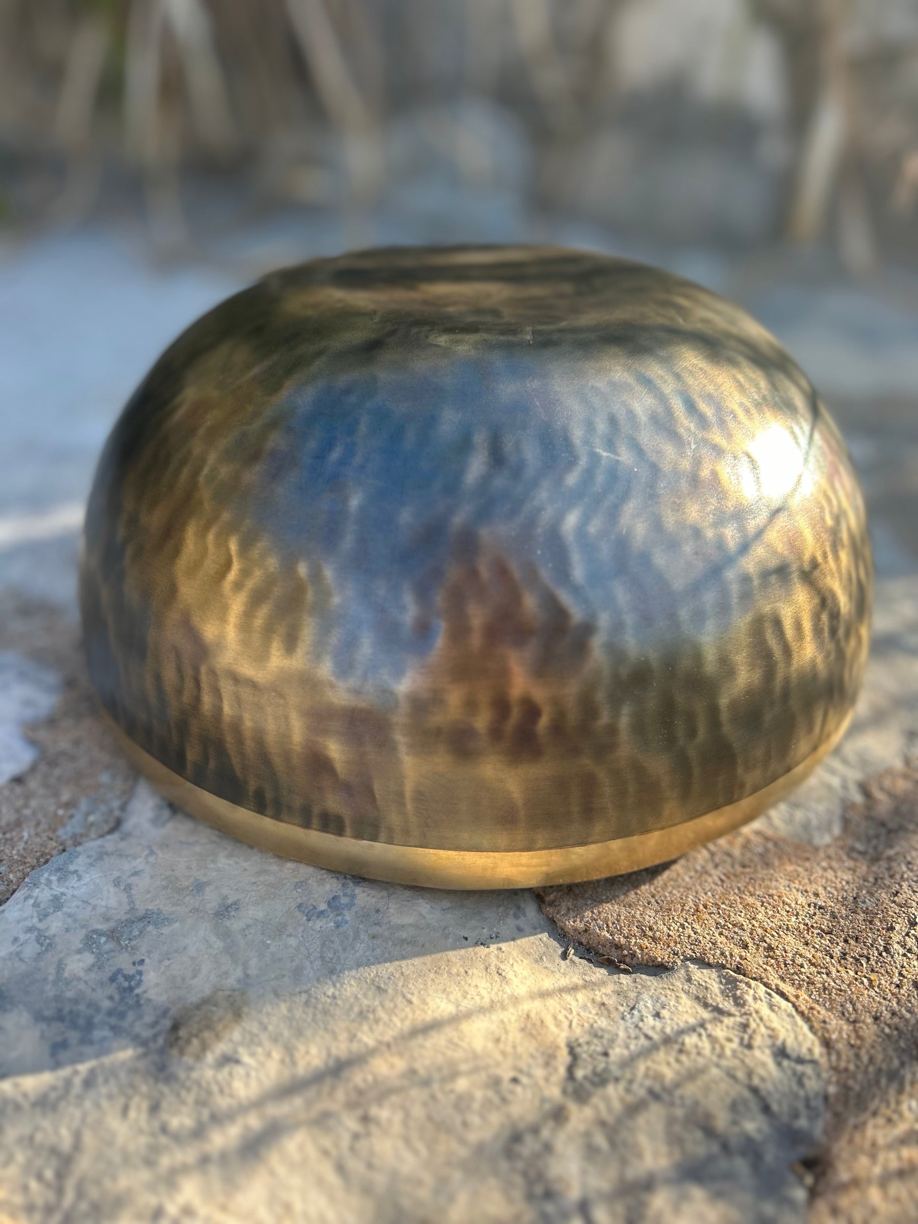 G Note 2nd Octave - Legacy Collection Handmade Bronze Makers Mark Singing Bowl