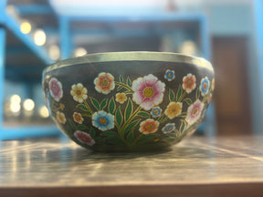 The Meadow Bowl I  9 Inch Hand-Painted Singing Bowl. Limited Edition Run