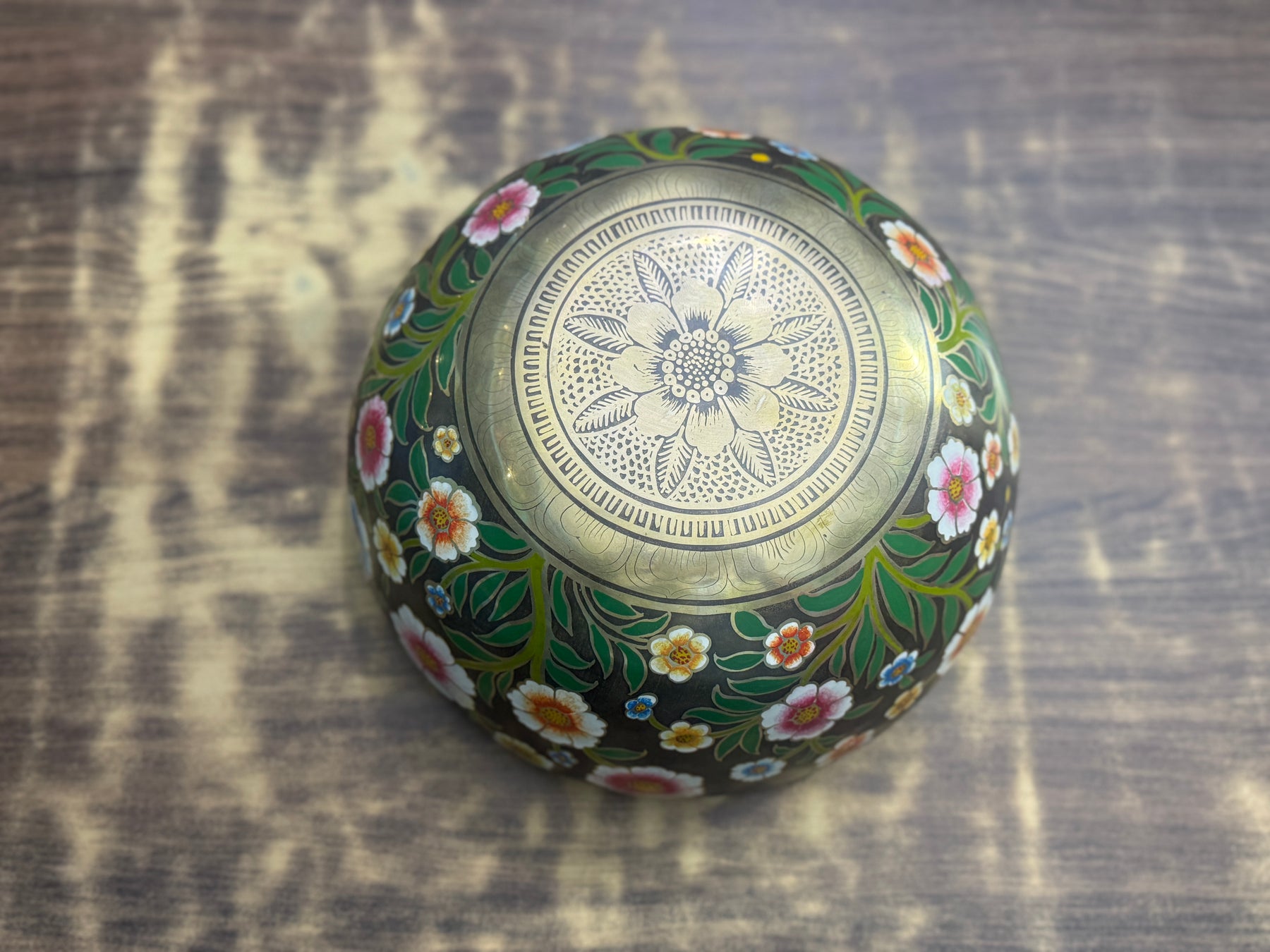 The Meadow Bowl I  9 Inch Hand-Painted Singing Bowl. Limited Edition Run
