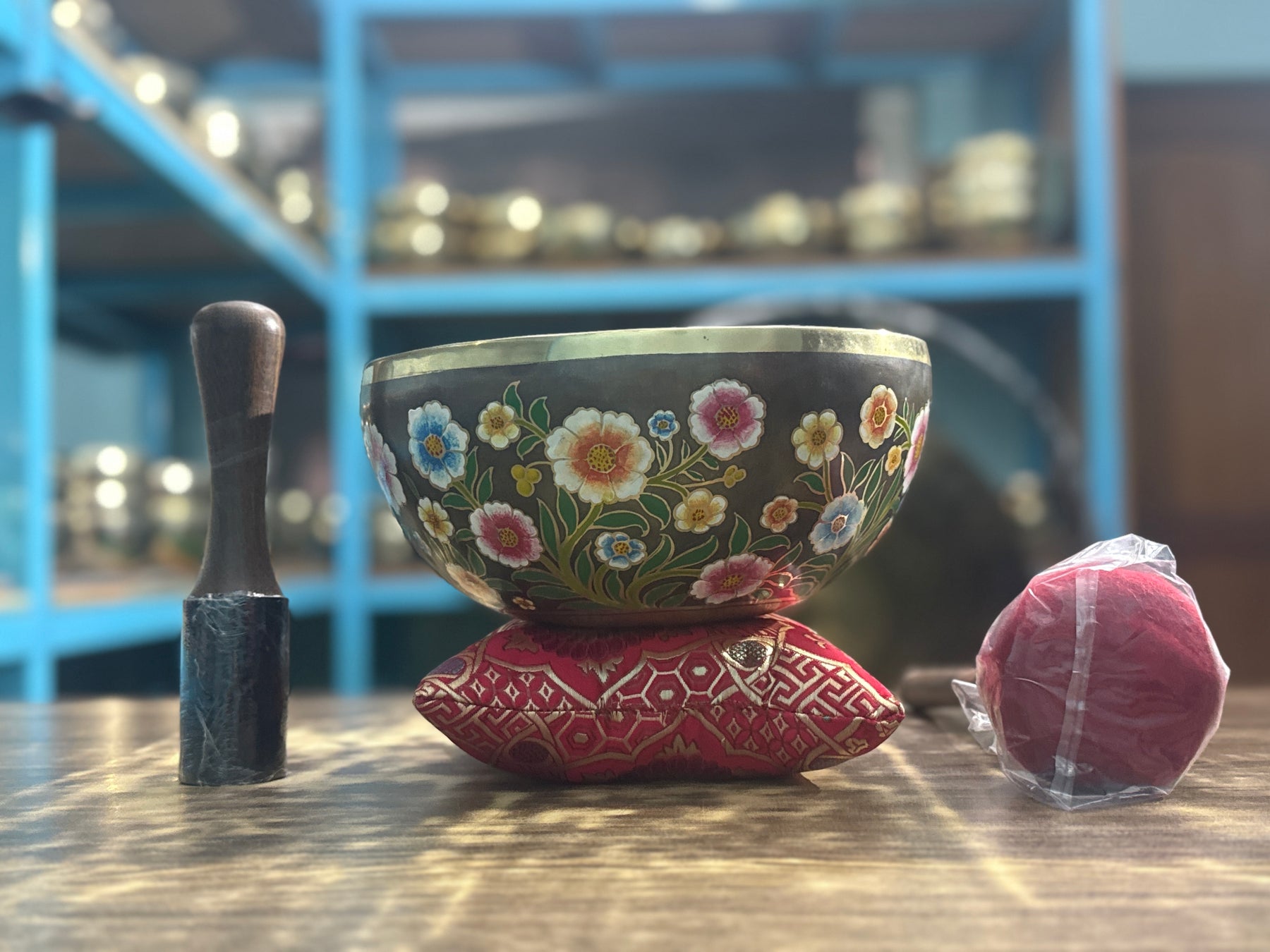 The Meadow Bowl I  9 Inch Hand-Painted Singing Bowl. Limited Edition Run