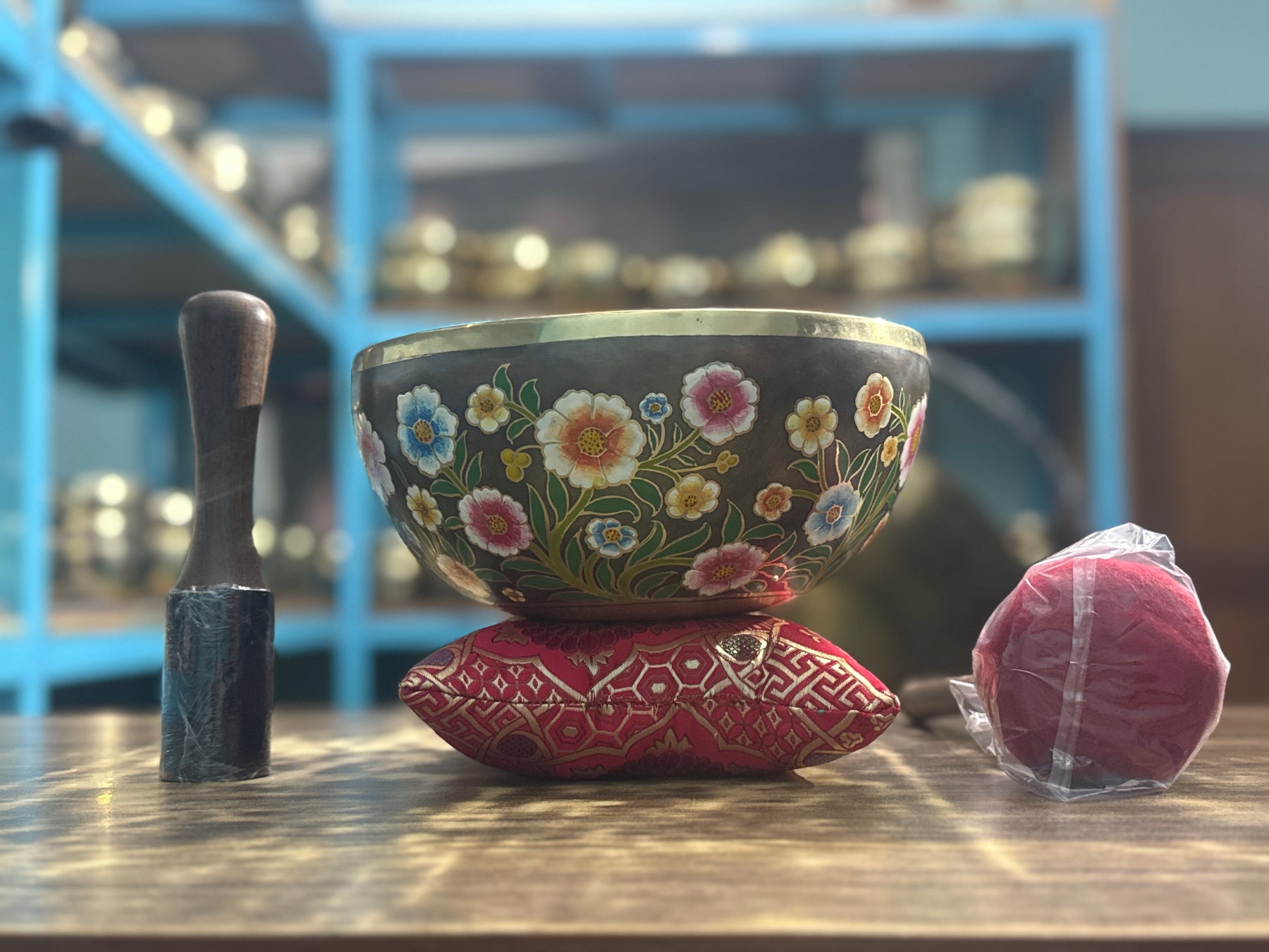 The Meadow Bowl I  9 Inch Hand-Painted Singing Bowl. Limited Edition Run